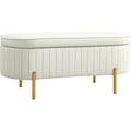 panche contenitore crema velluto per ingresso relax