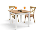 tavoli da bar bianco legno di faggio per sala pranzo resistente