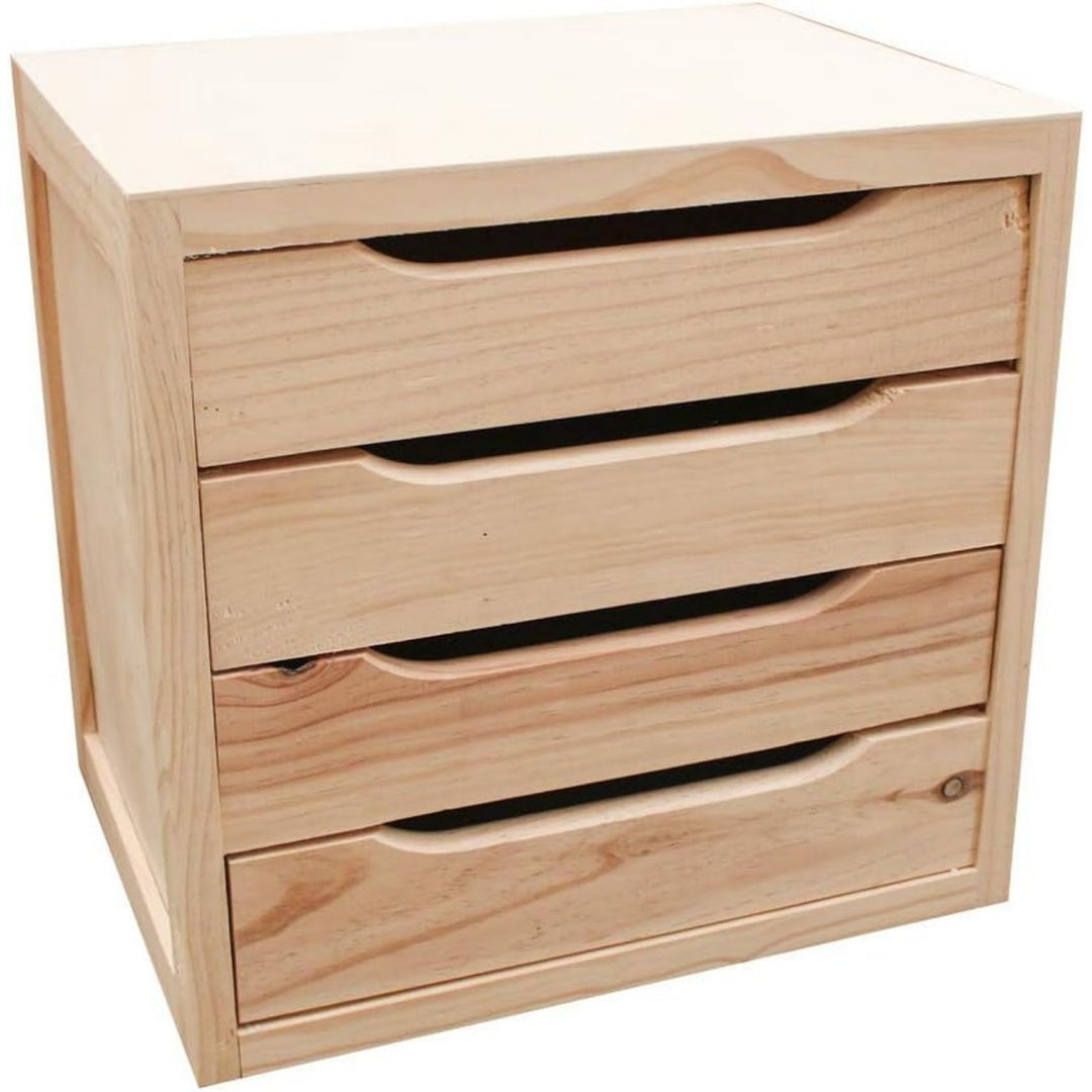 como e cassettiere legno con cassetti